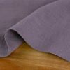 Tissu lin lavé uni - lavande x 10 cm