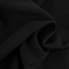 Tissu lin lavé uni - noir x 10 cm