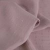 Tissu viscose plumetis - vieux rose x 10 cm