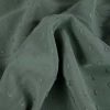 Tissu viscose plumetis - vert sauge x 10 cm