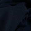 Tissu jersey coton gaufré - bleu marine x 10cm