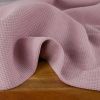 Tissu jersey coton gaufré - vieux rose x 10cm