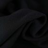 Tissu jersey coton gaufré - noir x 10cm