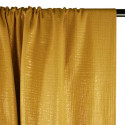 Tissu double gaze pailletée - moutarde x 10 cm