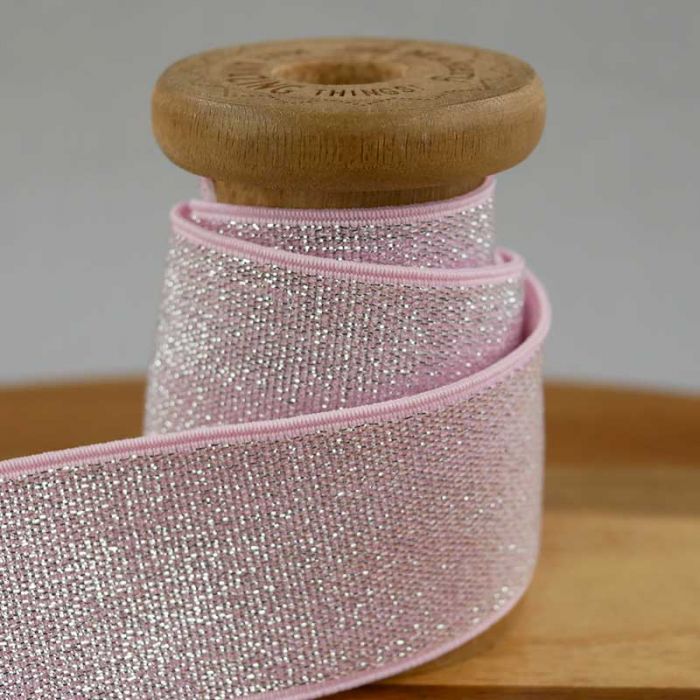 Ruban élastique lurex 40 mm x 10 cm