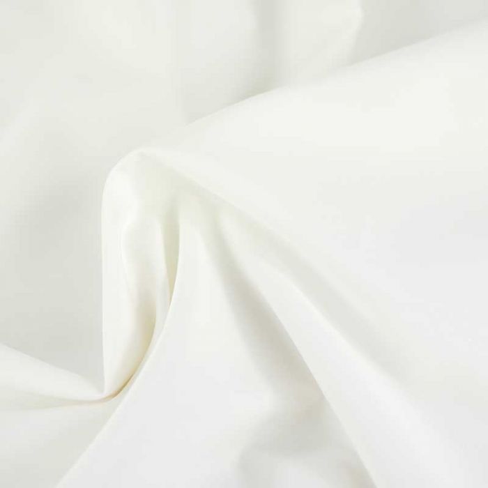 Tissu coton popeline - blanc x 10 cm