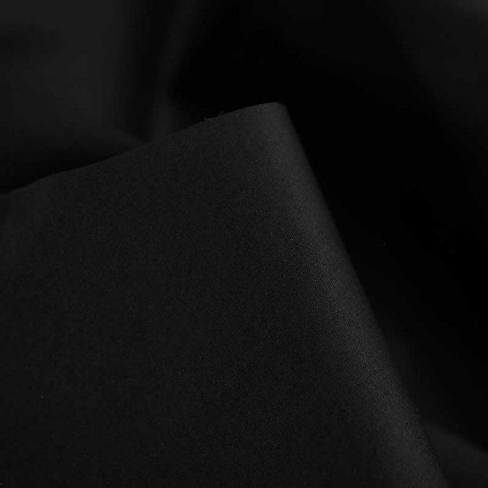 Tissu coton popeline noir