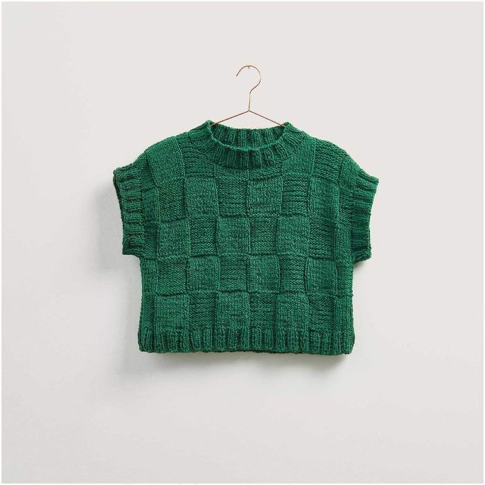 Kit tricot pull sans manches - Rico design
