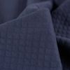 Jersey matelassé coton - bleu jean x 10 cm