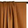 Tissu tencel haute couture - orange ocre x 10 cm