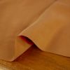 Tissu tencel haute couture - orange ocre x 10 cm