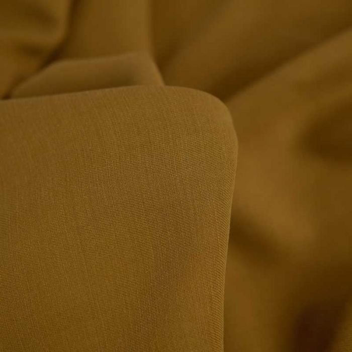 Tissu tencel haute couture - marron ocre x 10 cm