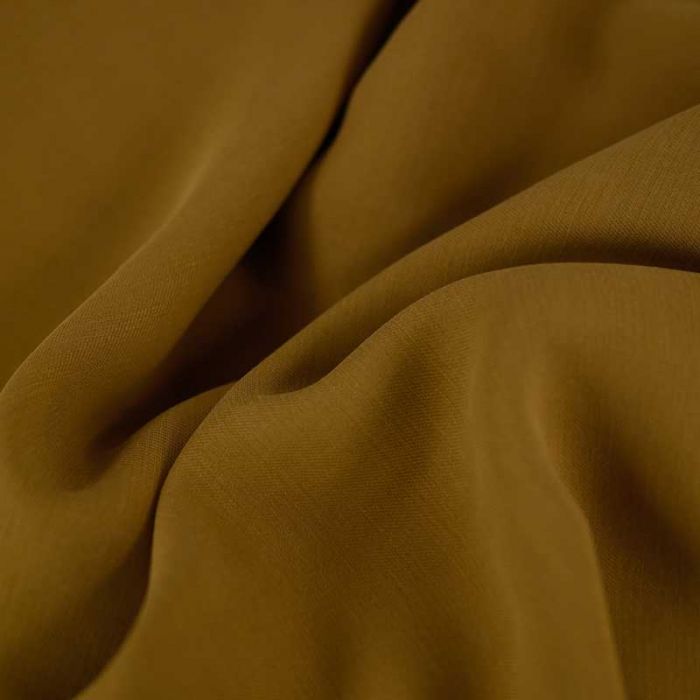 Tissu tencel haute couture - marron ocre x 10 cm