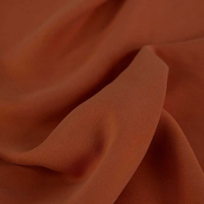 Tissu tencel haute couture - terracotta x 10 cm