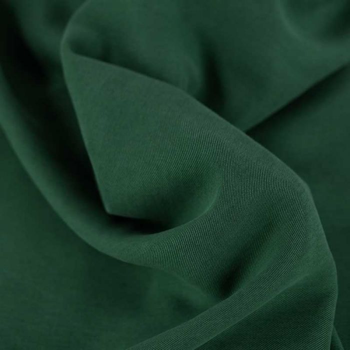 Tissu tencel haute couture - vert émeraude x 10 cm