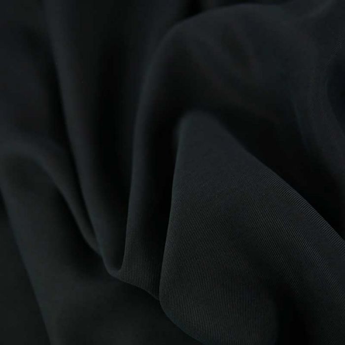 Tissu tencel haute couture - noir x 10 cm