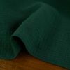 Tissu double gaze - vert sapin x 10 cm