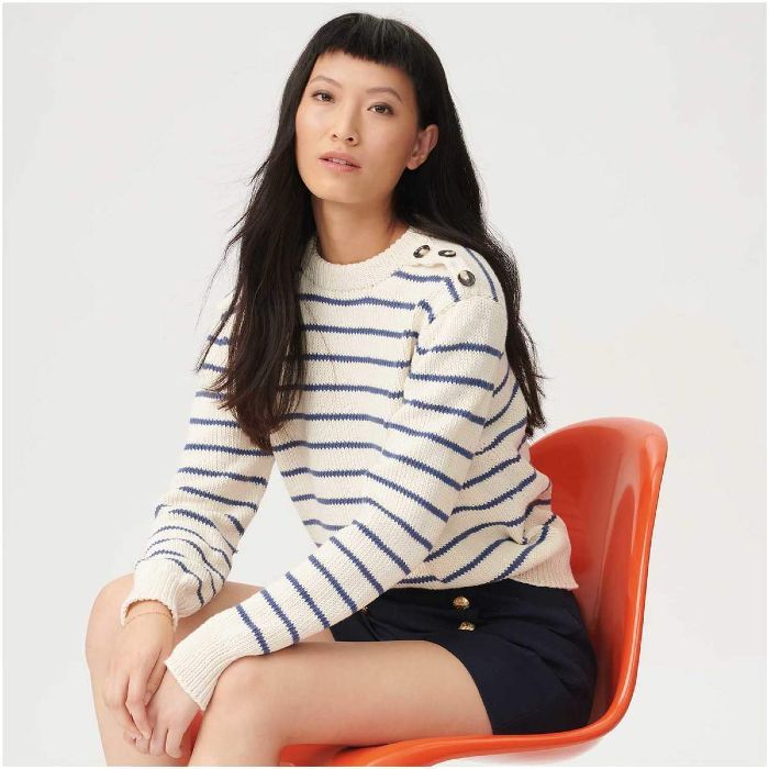 Kit tricot pull marinière - Rico design