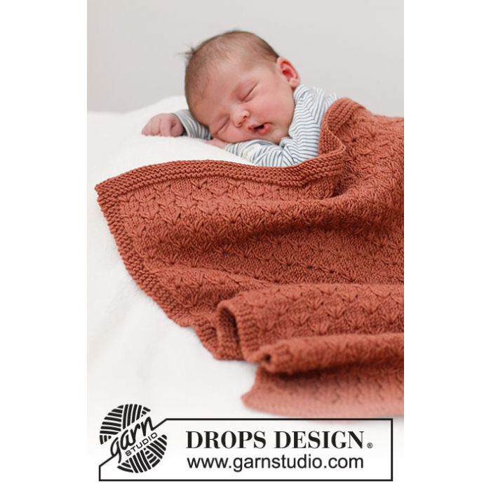 Kit tricot couverture Terracotta Dreams - DROPS Design