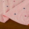 Tissu jersey fin coeurs pailletés chiné - rose corail x 10 cm