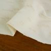 Tissu coton lin mélangé motifs tissés - beige x 10 cm