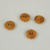 Bouton en bois naturel texturé x 1