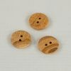 Bouton en bois naturel texturé x 1