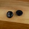 Bouton à pied cuir - noirx 1