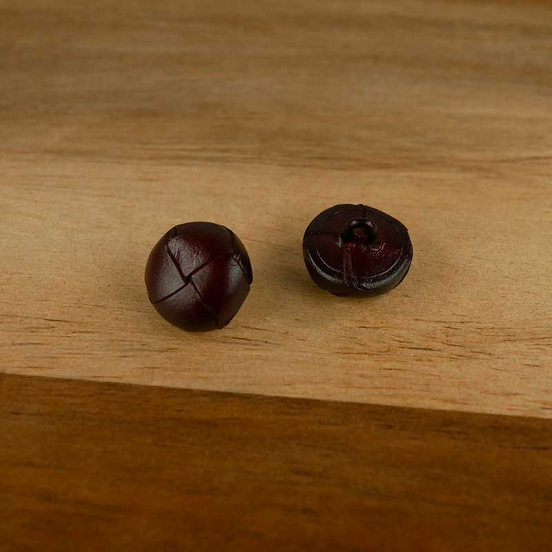Lot De 24 Boutons Vintage Marron - Superbe Travail, 1,1 Cm - Occasion