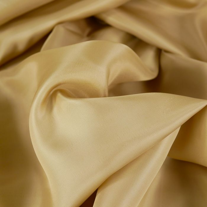 Tissu doublure viscose haute couture - beige x 10 cm