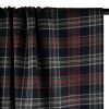Tissu tartan carreaux stretch orange - bleu foncé x 10 cm