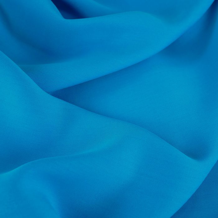 Tissu tencel haute couture - bleu azur x 10 cm