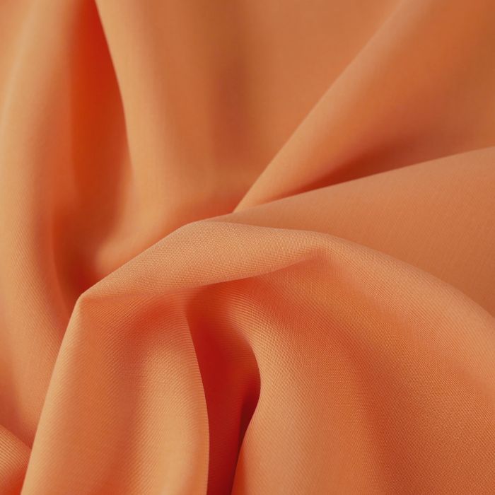 Tissu tencel haute couture - pêche x 10 cm
