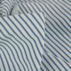 Tissu jersey fin rayures - bleu denim x 10 cm