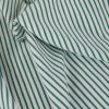 Tissu jersey fin rayures - vert eucalyptus x 10 cm