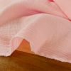 Tissu double gaze oeko-tex - rose clair x 10 cm