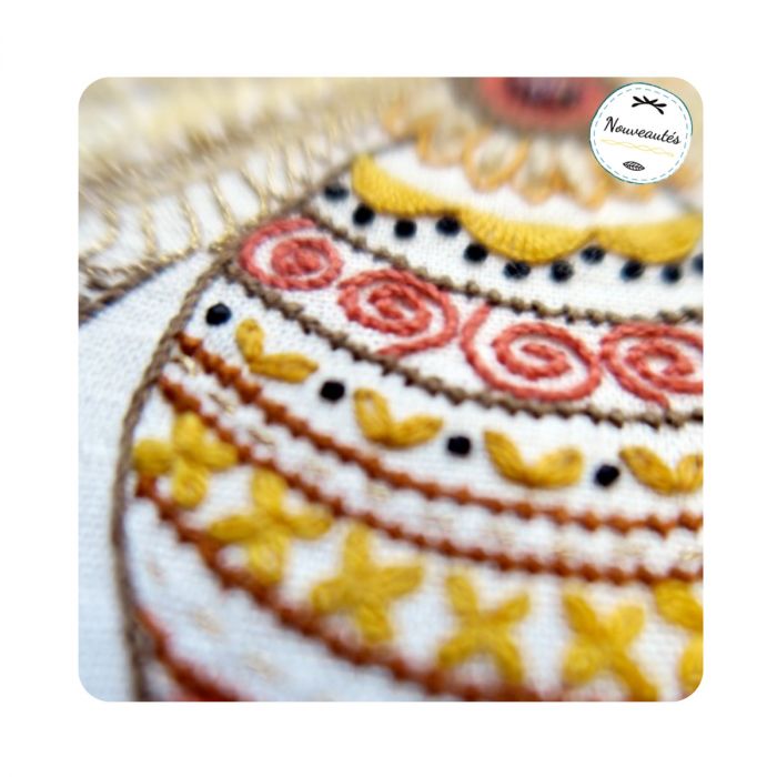 Kit de Broderie Punch Needle pour Débutants - 3 PCS avec Fils Motifs et Instr