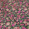 Tissu batiste coton fleurs Madi haute couture - rose x 10 cm