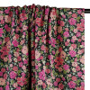 Tissu batiste coton fleurs Madi haute couture - rose x 10 cm