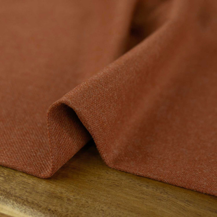 Tissu flanelle laine haute couture - rouille x 10 cm