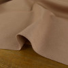 Tissu drap de laine cachemire haute couture - beige rosé x 10 cm