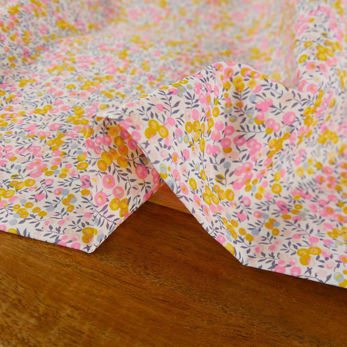 Tissu Liberty of London Wiltshire Bud - jaune x 10 cm