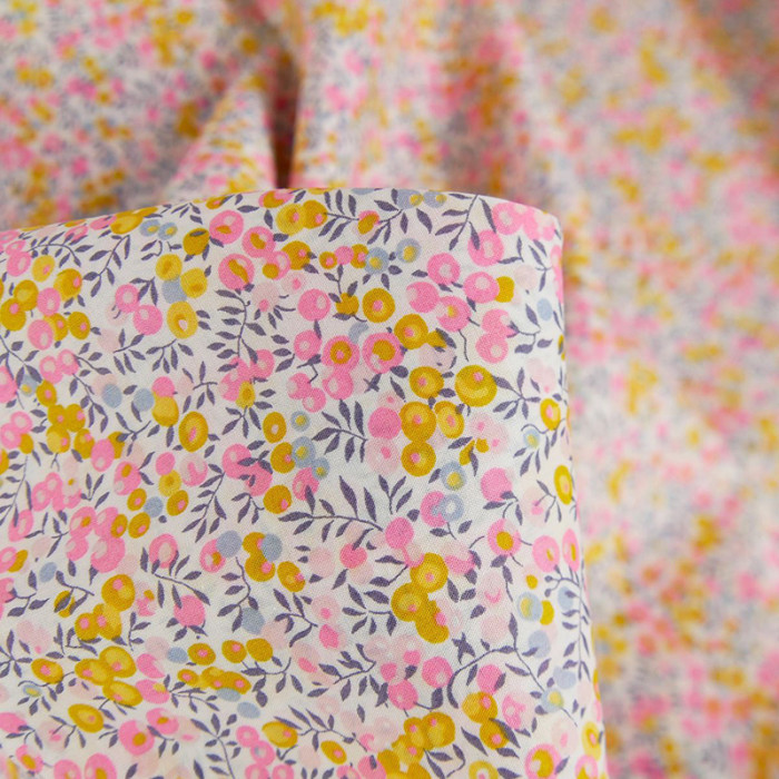 Tissu Liberty of London Wiltshire Bud - jaune x 10 cm