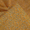 Tissu popeline coton pointillisme - moutarde x 10 cm