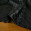 Tissu matelassé alvéolé stretch - noir x 10 cm