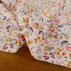 Tissu jersey fin fleurs Arelle - orange x 10 cm
