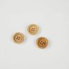 Bouton en bois naturel mat x 1