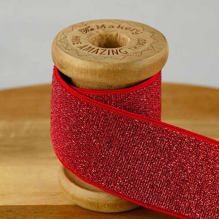 Ruban élastique lurex 40mm x 10 cm