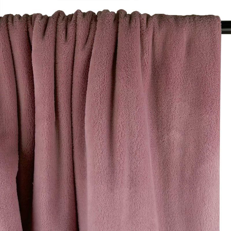 Tissu Doudou Polaire Vieux Rose �?? Douceur F?�minine