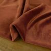 Tissu jersey velours nicky stretch - terracotta x 10 cm